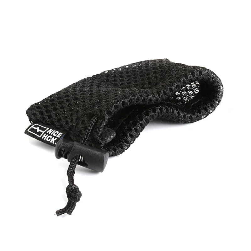 NiceHCK Black HIFI Earphone Mesh Carrying Bag – Earbud Protection Pouch, Rub Resistance, USB Cable Elastic Organizer