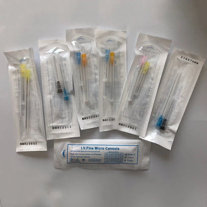 10-100PCS Disposable Small Tip Needles — 14G-30G Blunt Cannula for Fine High-Toughness Use, 50mm & 70mm