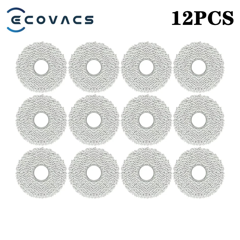 Ecovacs Deebot T30 Pro Omni / YEEDI M12 Pro+ Parts – Roller Brush, Side Brush, HEPA Filter, Dust Bag, Mop Cloth & Bracket