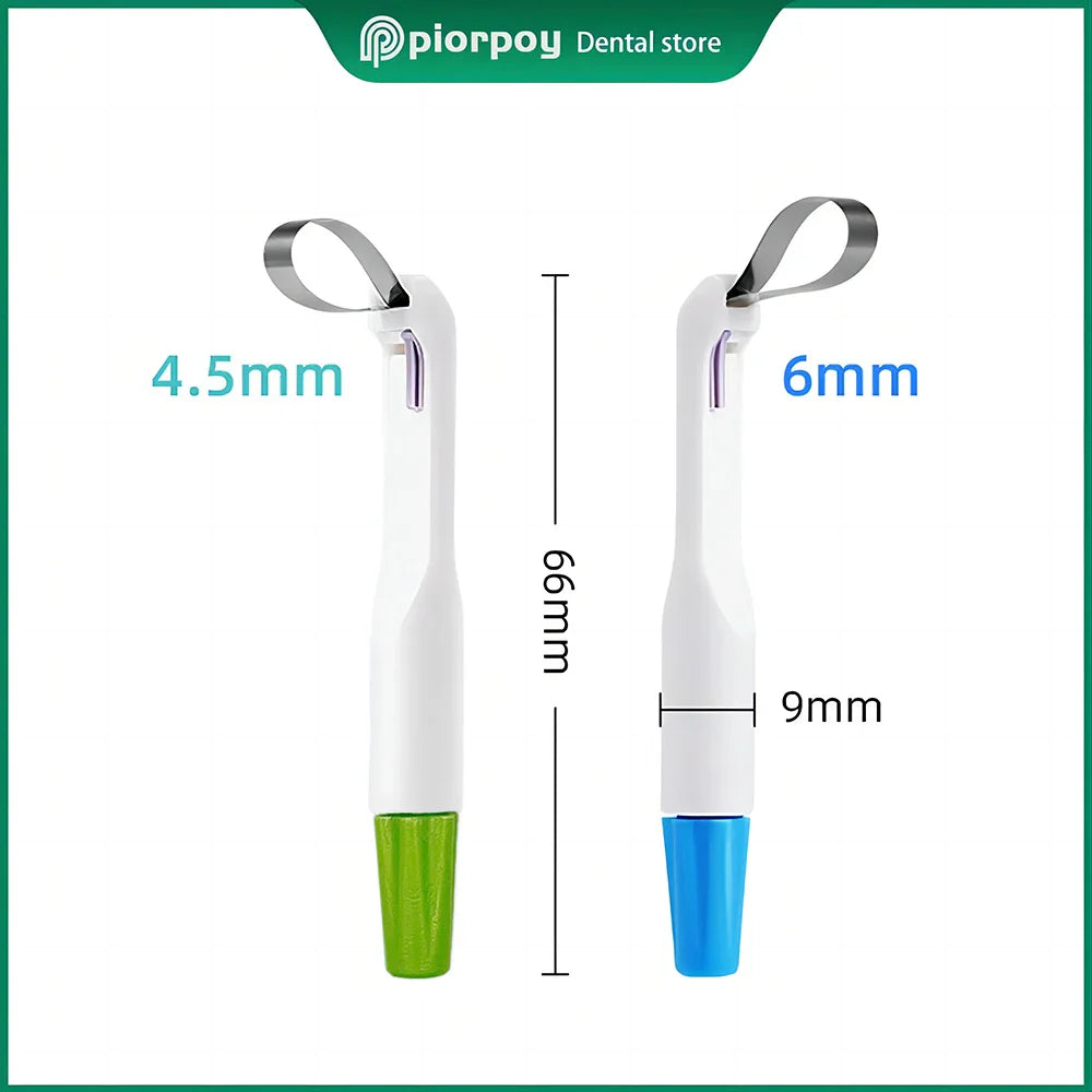 PIORPOY 10Pcs Dental Matrix Bands – Stainless Steel Adjustable Ring System, Standard & Curved Pre-Formed 4.5/6MM for Dentistry