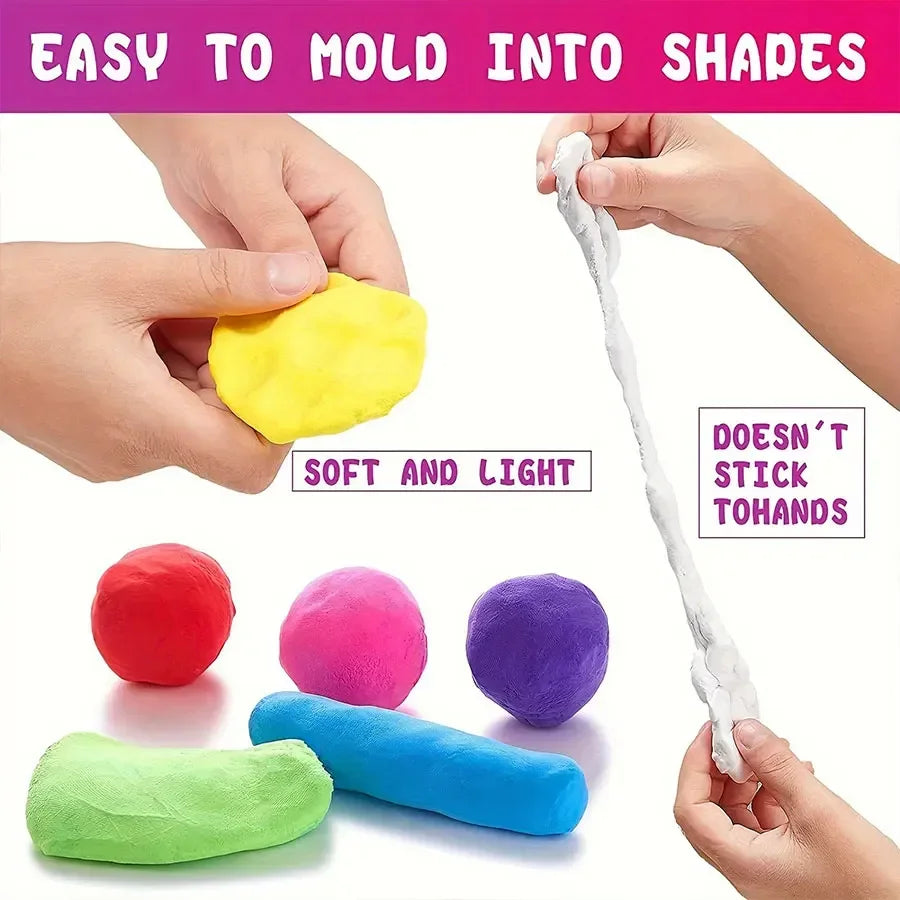 36 Color Air-Dried Clay Set – Ultra-Light Plastic Clay with Carving Tools, DIY Crafts & Gifts for Children and Friends
