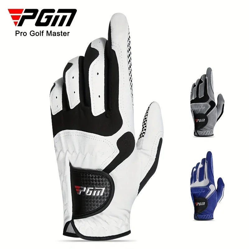 PGM Professional Golf Gloves – Breathable Microfiber, Non-Slip Grip for Club Swing & Putting Training