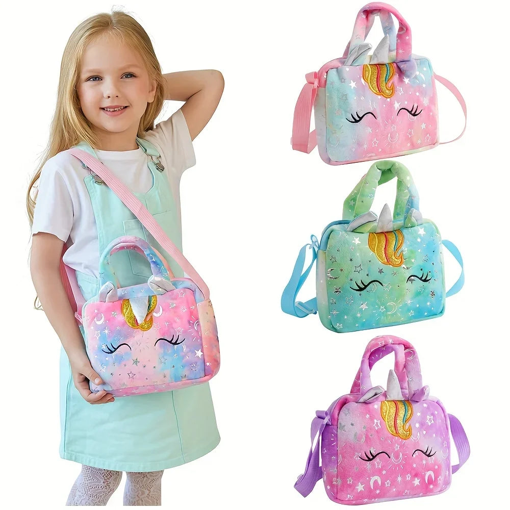 Cute Unicorn Handbag for Girls - Sweet Kids Crossbody Shoulder Bag, Small Purse & Birthday Gift