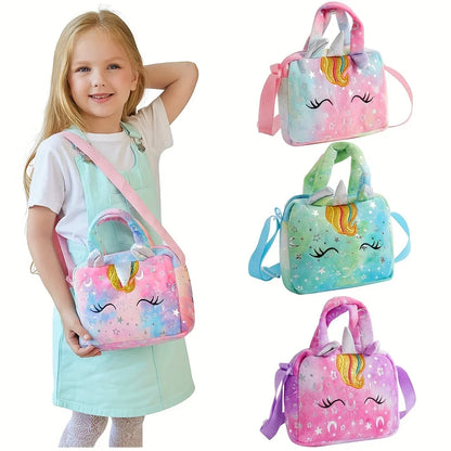 Cute Unicorn Handbag for Girls - Sweet Kids Crossbody Shoulder Bag, Small Purse & Birthday Gift