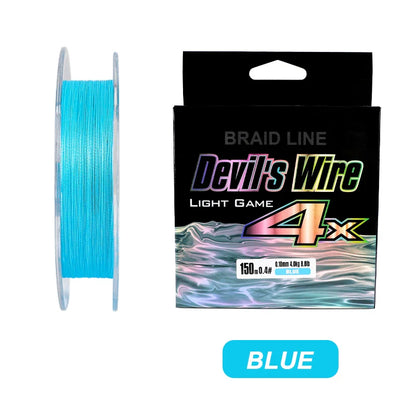 MIFINE Devil’s Wire 150M Braided Fishing Line – 4X PE Ultra Strong Thin Fishing Line for Bass, Perch & Trout
