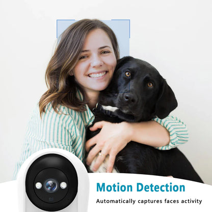 BESDER 3MP PTZ WiFi Camera Baby Monitor - Video Call Feature with 2.8 Inch IPS Screen, Sound Detection, Security IP Camera via iCSee