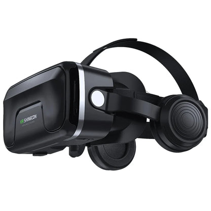 Shinecon 3D VR Headset – Virtual Reality Glasses with Helmet Lenses for Smartphones