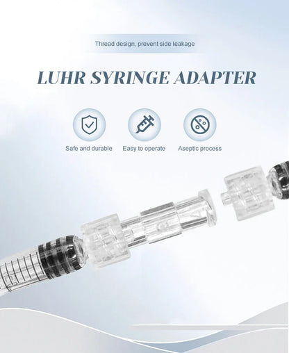 Luer Thread Connector - Transparent PP Syringe Double-Way Connector for Easy, Durable Use in Sterile Environments