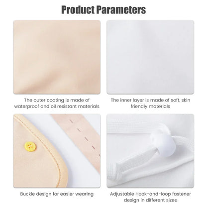 Reusable Castor Oil Pack Wrap - Organic Cotton with Adjustable Elastic Strap, Castor Oil Compress for Body Care