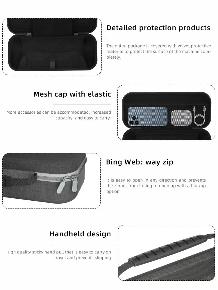 Portable EVA Hard Case Bag for PS Portal - Carry Storage for Sony PlayStation 5 Handheld Game Console Accessories