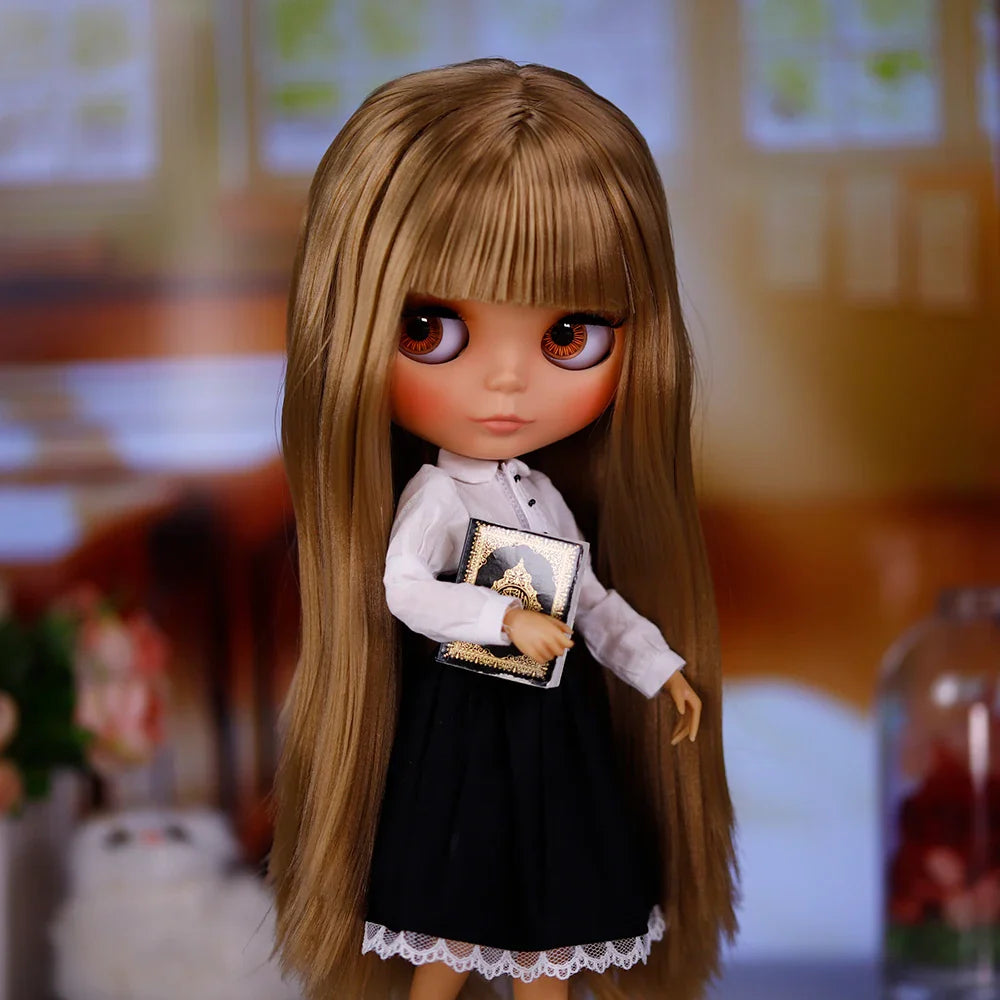 ICY DBS Blyth 1/6 Joint Doll – 30cm Tan Skin Matte Face BJD Girl Doll Toy Gift