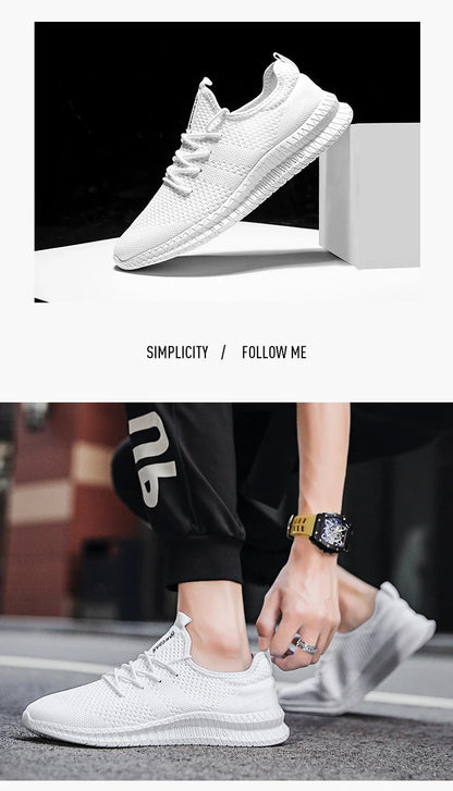 2022 Men’s Sneakers — High-Quality Breathable Gym & Casual Walking Shoes, Lightweight Plus-Size Footwear Zapatillas Hombre