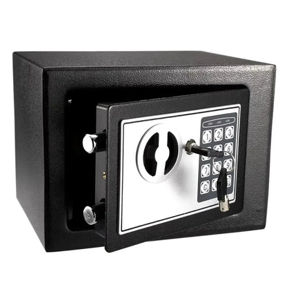 2025 Electronic Digital Keypad Safe — All-Steel Security Box for Home & Office with Password and Key Unlock