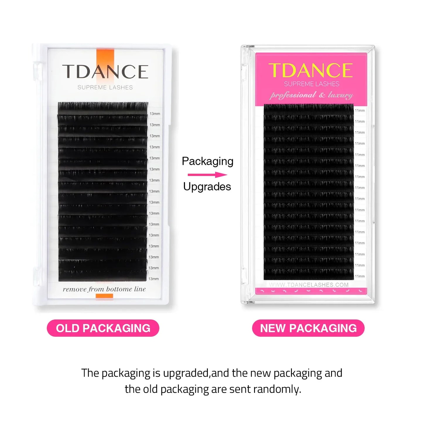 TDANCE Classic Korean PBT Faux Mink Eyelash Extensions – 16 Row Matte Black Russian Volume Individual Lashes for Professional Makeup & Salon Use
