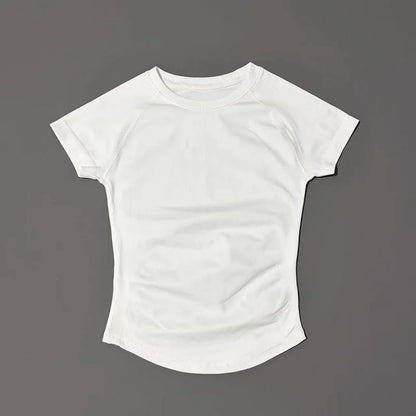 Women’s Seamless Sports Top – Short Sleeve Slim Fit Yoga & Gym Running Fitness Activewear T-Shirt Athletic Workout Tee