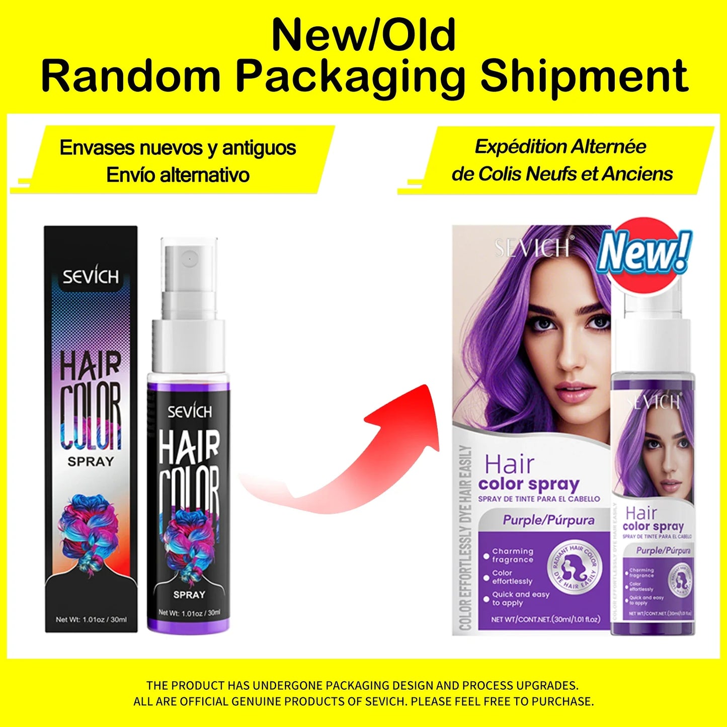 30ml Temporary Hair Color Spray - Instant DIY Hair Dye for Halloween, Parties, Costumes & Creative Hair Styling