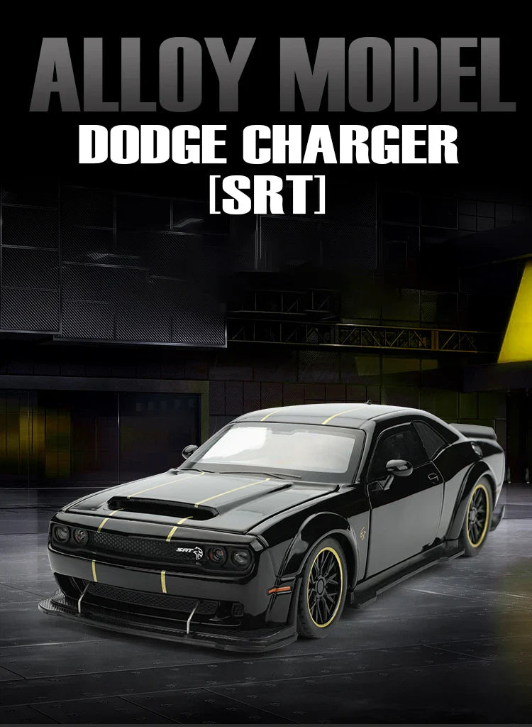 1:32 Dodge Challenger SRT Hellcat Redeye Diecast Model – V8 Alloy Metal American Muscle Sports Car Collectible