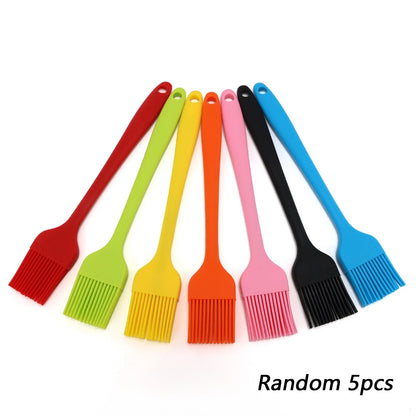5/10/15/20PCS Silicone Baking Spatula Set – Heat Resistant Cream & Cake Scraper Tools, Seamless Non-Stick Kitchen Utensils (Random Colors)