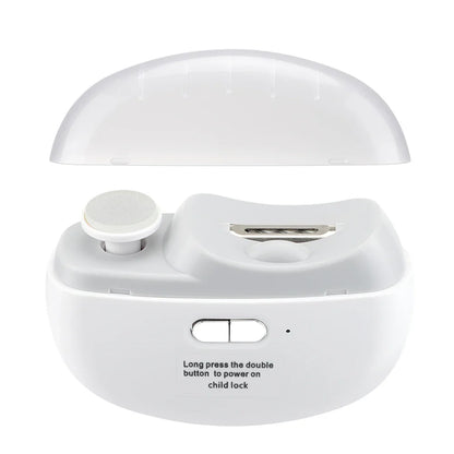 Rechargeable Electric Nail Clipper & Trimmer for Baby and Adult - Grinding, Polishing, and Automatic Manicure with LED Light