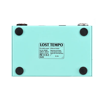 M-VAVE LOST TEMPO Effect Pedal – 2 in 1 Drum & Looper Mini Pedal with Double Footswitch, Drum Machine Pedal