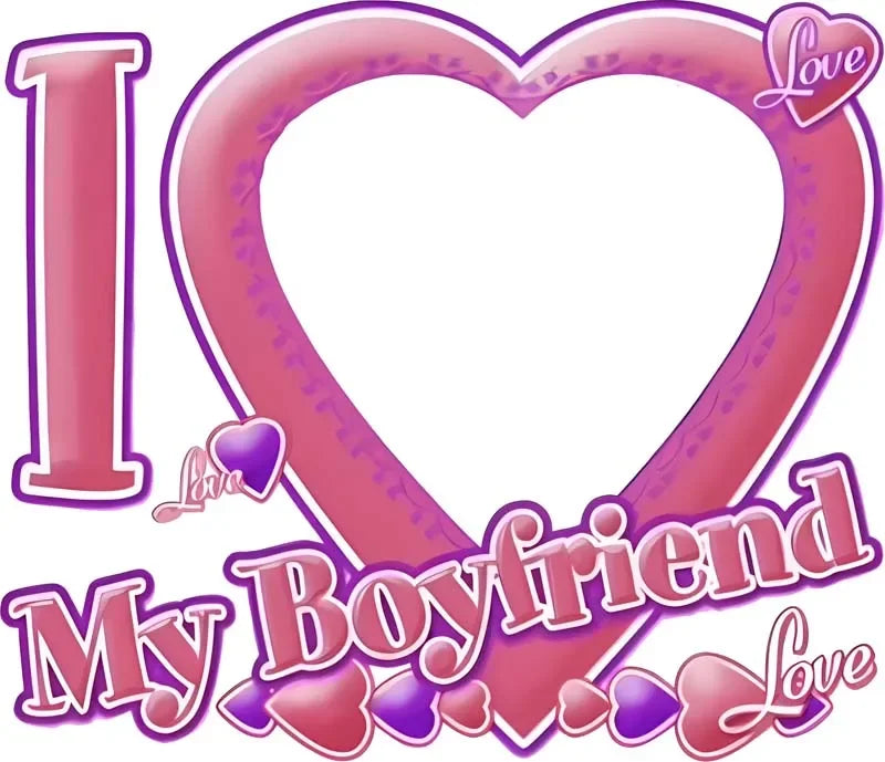 Couple Keychain Set – Custom “I Love My Boyfriend/Girlfriend” Keychains, Valentine’s Gift for Him & Her