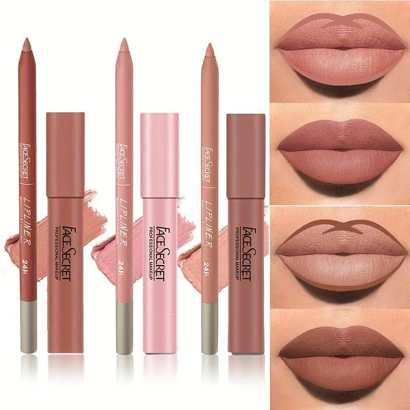 Matte Lipliner & Lipstick Set – Waterproof, Long-Lasting Soft Matte Lip Color for Women