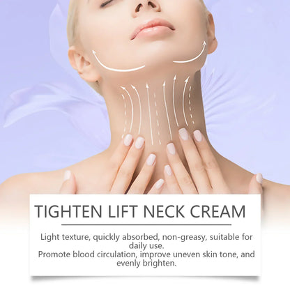 Neck Lift Cream — Firming, Tightening & Brightening, Reduces Fine Lines, Moisturizing & Smoothing Neck Care