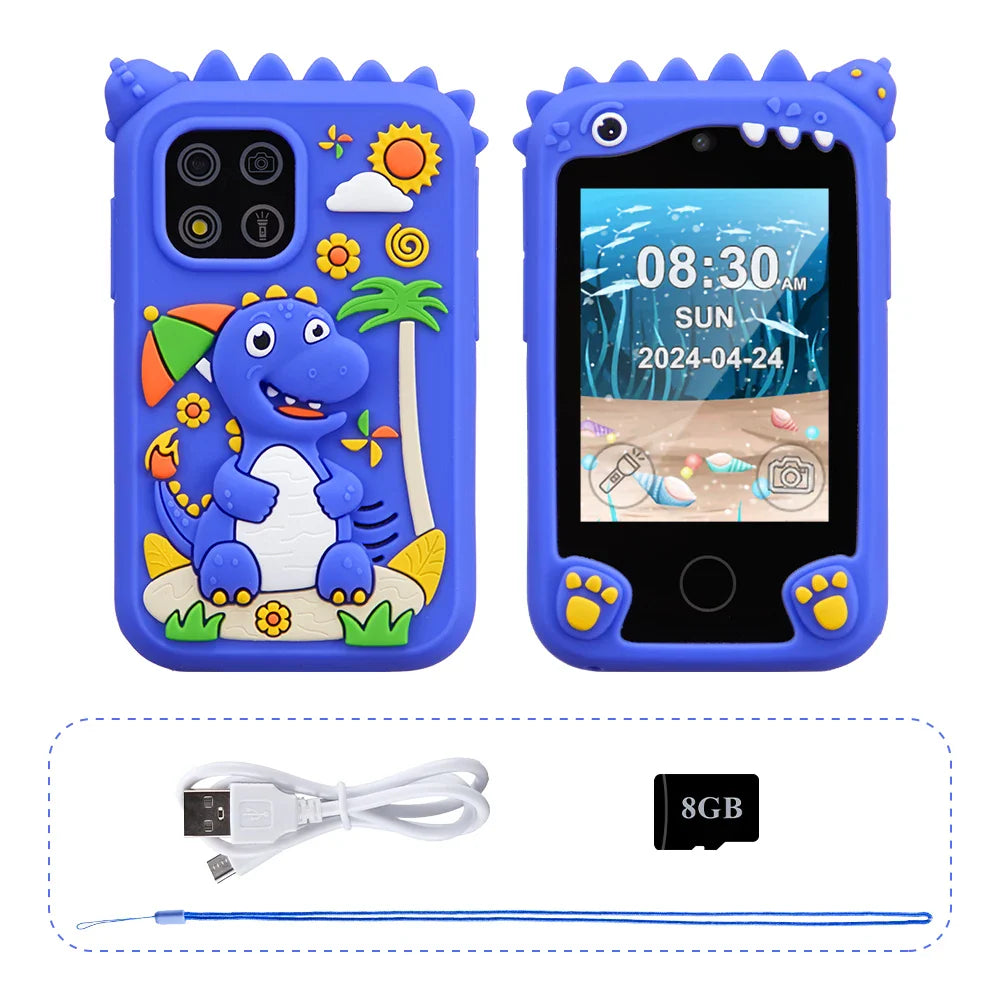 Kids Smart Educational Music Player & Learning Phone Toy for Ages 3-12 - Perfect Christmas & Birthday Gift