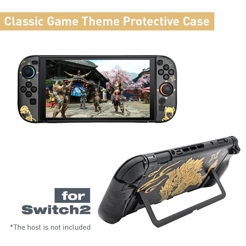 Hard Shell Protective Case for NS Switch 2 — Dockable Thin Cover Skin Game Console Accessory