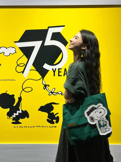 New Snoopy Tote Bag | Large Capacity Casual Shoulder Bag for Girls, Travel & Everyday Use