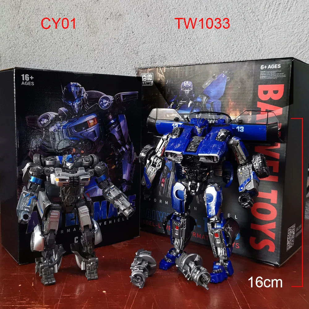 BAIWEI TW1033 Dropkick Blue Warrior Transformation Toy – Car Robot Action Figure Anime Model SS46/SS105