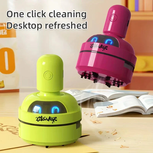 Mini USB Rechargeable Desktop Vacuum Cleaner – Portable 3-Speed Handheld Dust Collector for Keyboards & Home Office