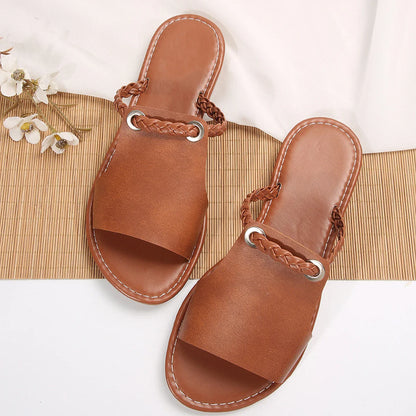Women's Flat Sandals 2024 – Casual Summer Slippers, Bohemian Flip Flops, Beach Dress Slides Shoes