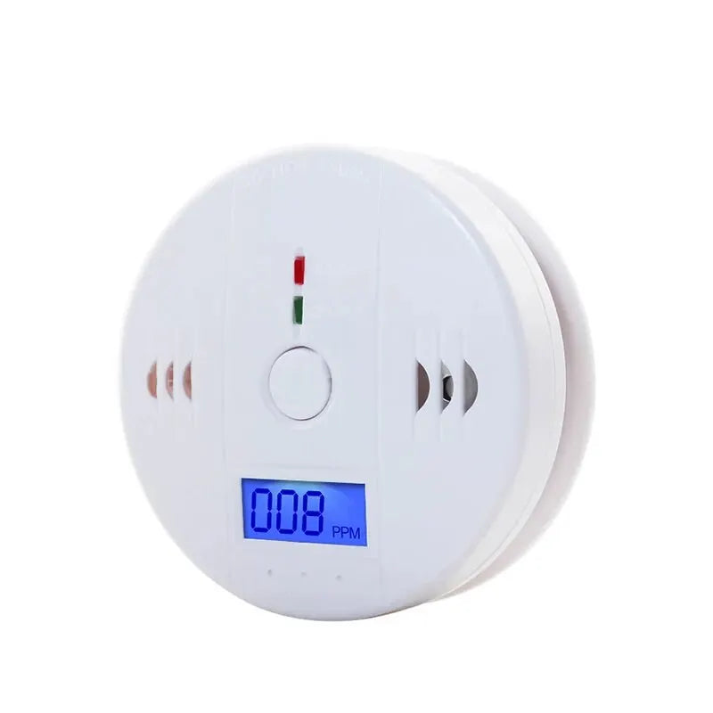 Independent Carbon Monoxide Alarm Detector with 85dB Alarm - High Sensitivity CO Sensor with LCD Photoelectric Display for Home and Hotel
