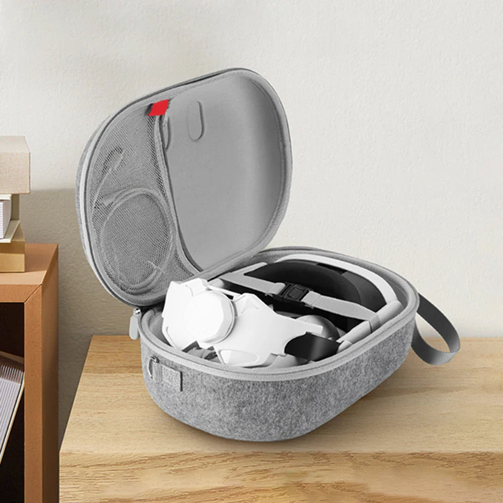 Portable Carrying Case for Meta Quest 3 - Travel-Sized VR Storage Bag with Larger Capacity, Protective EVA Material for Quest 3 Accessories