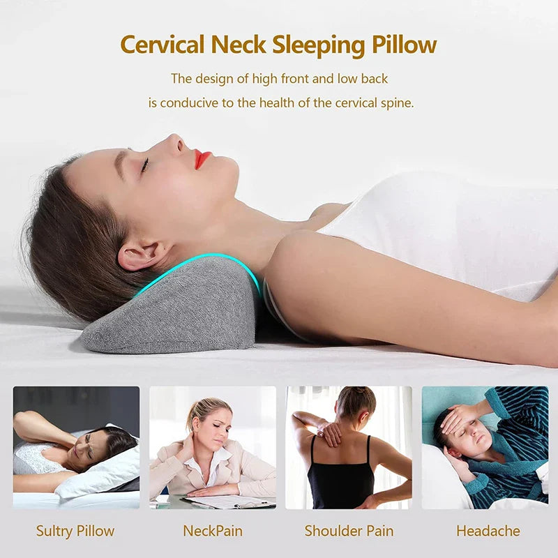 Cervical Memory Foam Contour Pillow – Ergonomic Orthopedic Bed Pillow for Side Sleepers & Neck Support
