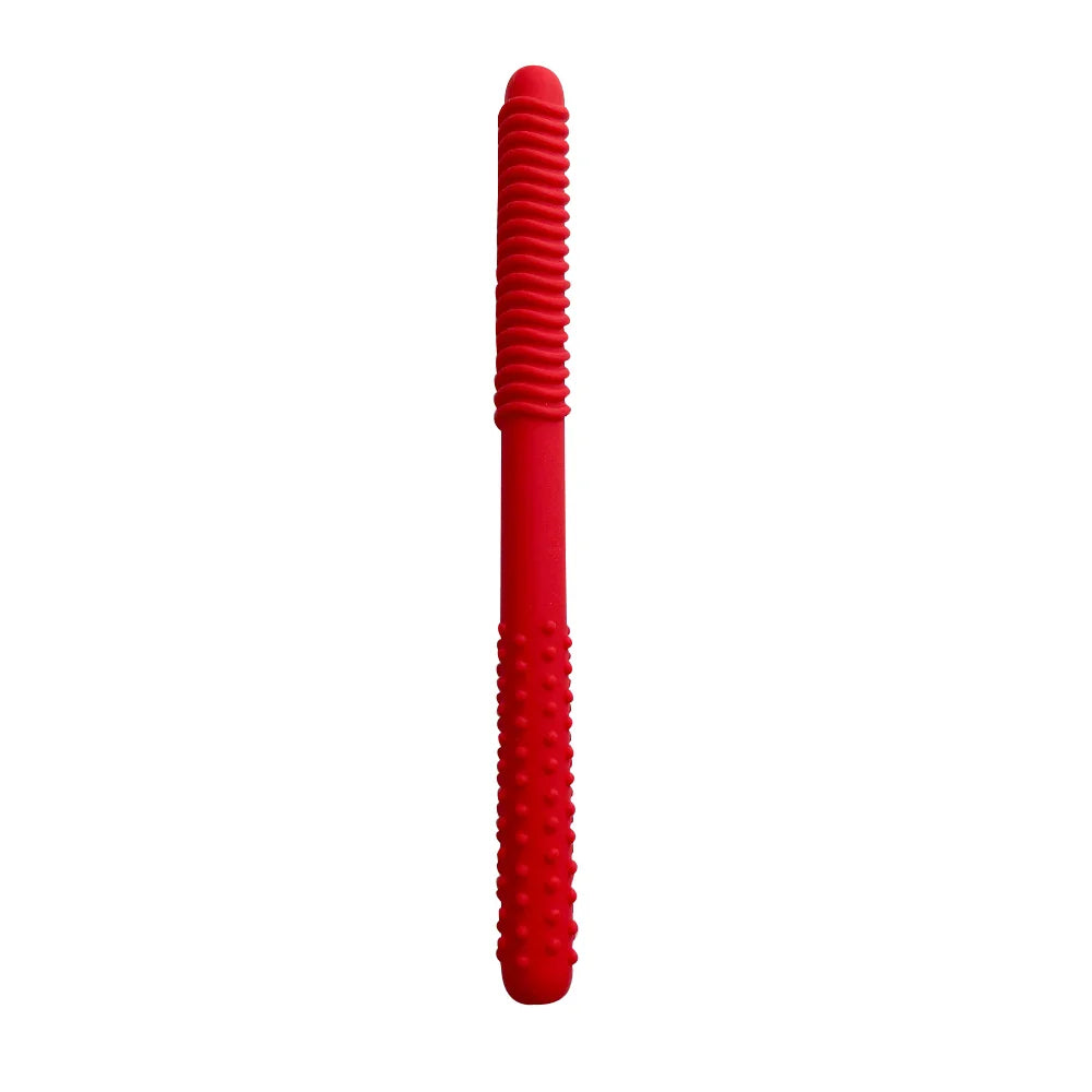 1/6pcs Baby Teething & Speech Therapy Chew Tubes – Hollow Molar Straw Oral Motor Training Teether Toys for Kids with Handle Grip