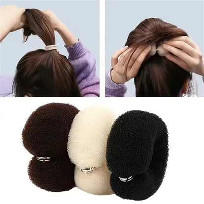 Hair Bun Maker Donut - Foam Sponge Styling Tool for Easy Updos