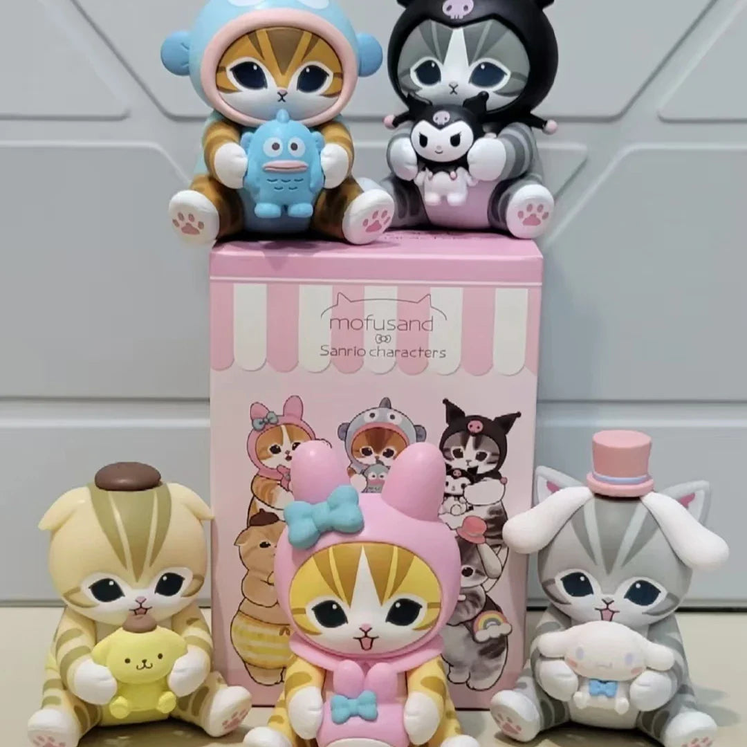 Mofusand Shark Cat Ugly Fish Blind Box Toy – Vinyl Doll Collectible for Display & Fashion Hobby Collection