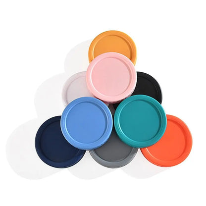 6pcs Reusable Plastic Mason Jar Lids - Leak-Proof Wide Mouth Bottle Covers with Spout for Kitchen Use