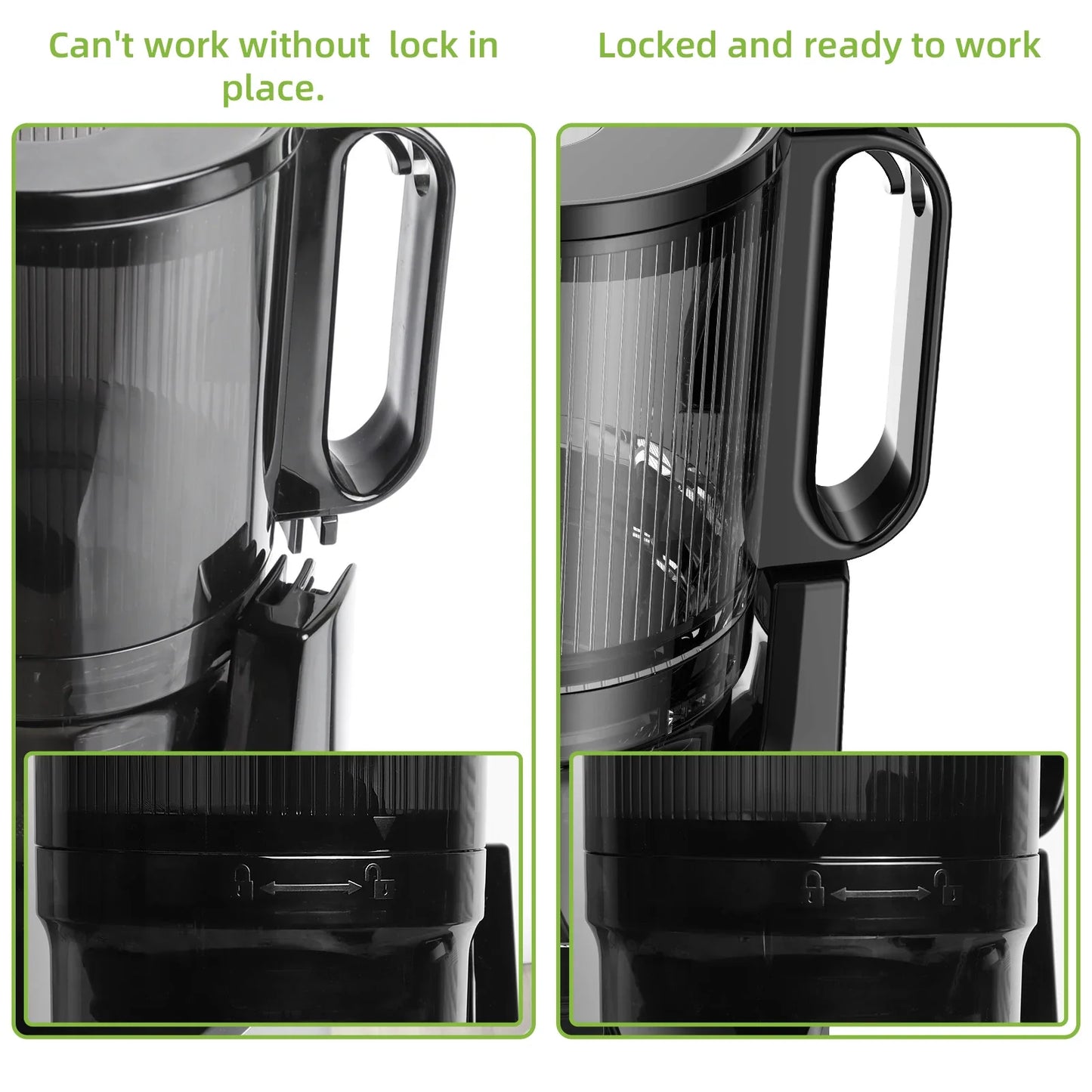 BioloMix Cold Press Juicer — 130mm Feed Chute, Whole Fruit & Veg, High Yield BPA-Free Slow Masticating Juicer