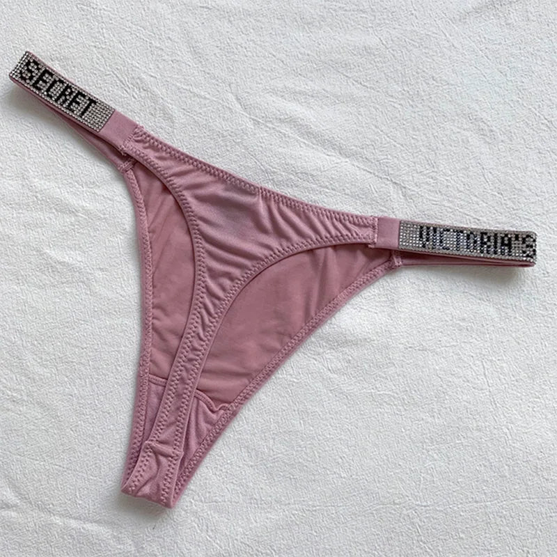2024 New Women's Underwear – Smooth Low-Waisted Sexy Thong, Breathable, Shiny, Comfortable & Attractive Design