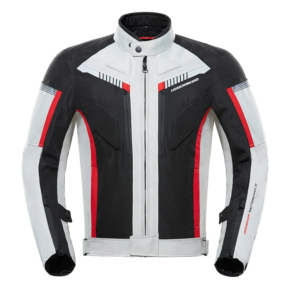 HEROBIKER Waterproof Motorcycle Jacket - Men’s Racing Riding Gear With EVA Protection Moto Pants Clothing Set