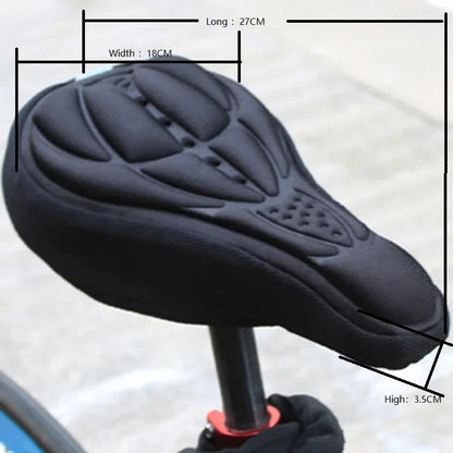 3D Soft Bike Saddle Seat Cover | Comfortable Foam Cushion for Cycling & Bike Accessories