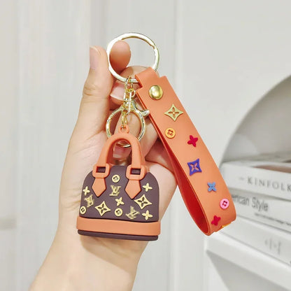 Cartoon Donkey Mini Handbag Keychain – Cute Fragrant Bag Pendant for Girls, Car Keys & Birthday Gift