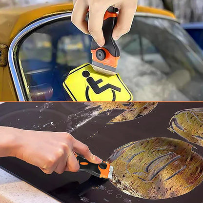 Multi-Purpose Scraper Blade Tool - Auto Film, Sticker, and Glue Remover - Razor Window Gap, Glass, Ceramic, and Home Car Cleaning Squeegee Knife