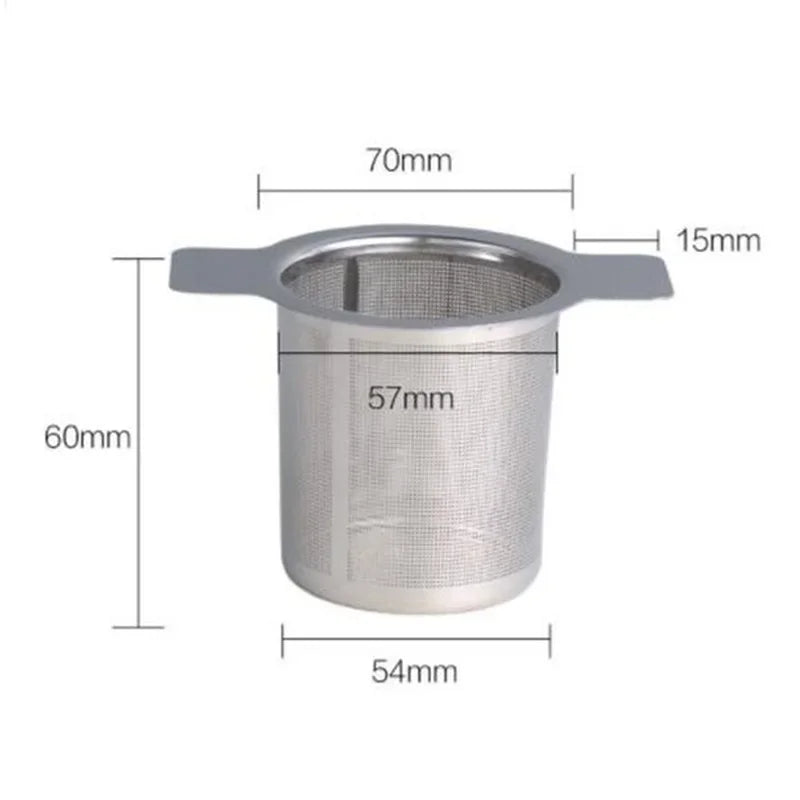 Stainless Steel Reusable Mesh Tea Infuser – Leaf Strainer Filter Sieve for Cups