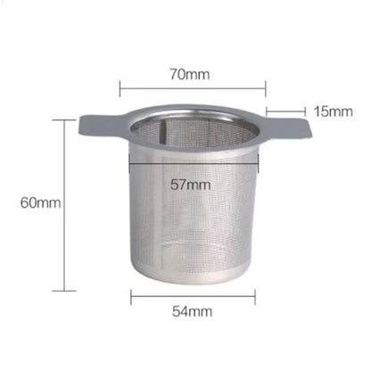 Stainless Steel Reusable Mesh Tea Infuser – Leaf Strainer Filter Sieve for Cups