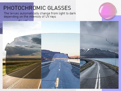 SCVCN Photochromic Sunglasses for Cycling & Outdoor Sports - Men & Women's MTB Climbing Eyewear, Driving Bicycle Goggles