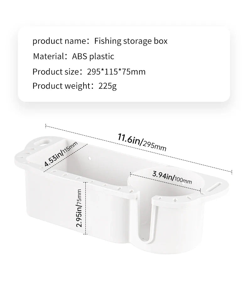 Marine Storage Caddy Box – Universal Boat Cup Holder, Phone & Drink Organizer for Yacht, Pontoon, & Fishing Cabin
